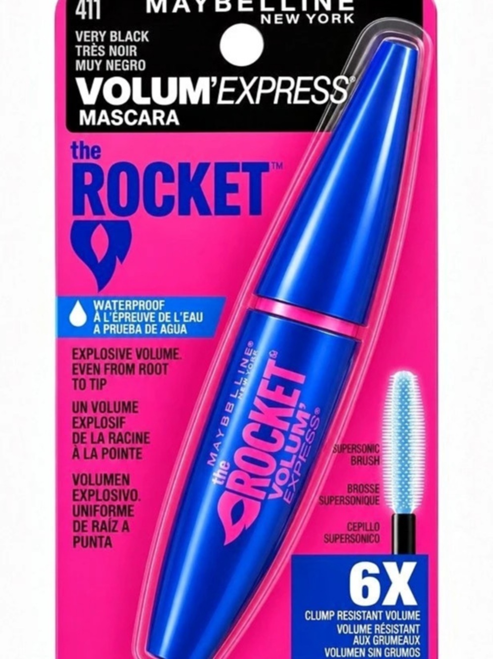 Maybelline Volum' Express The Rocket Waterproof Mascara Blue